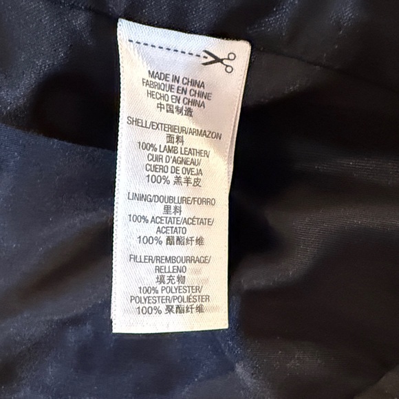 Juicy Couture Black Leather Moto Jacket 100% Lamb Leather size M - Picture 7 of 13